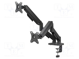 Holder; 9kg; 17÷32"; black; Arm len: 506mm; Dim: 948x109x564mm