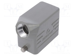 Enclosure: for HDC connectors; size D10B; for cable; for latch