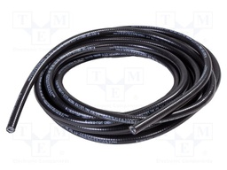 Protective tube; galvanised steel; black; Len: 10m; -45÷105°C