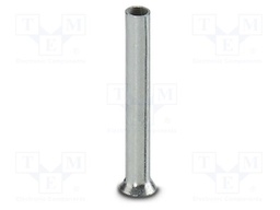 Tip: bootlace ferrule; non-insulated; copper; 0.5mm2; tinned; 10mm