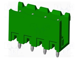 Connector: pluggable terminal block; socket; male; straight; THT