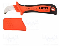 Knife; for electricians; semicircular,with guide shoe; 1kVAC