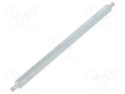 Screwed spacer sleeve; 95mm; Ext.thread: M3; hexagonal; steel