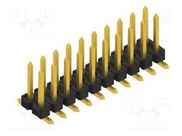 Connector: pin strips; pin header; male; PIN: 20; 2.54mm; SMT; 2x10