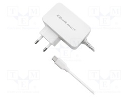 Power supply: switched-mode; plug; 5VDC,; 3.25A; 65W; Out: USB C