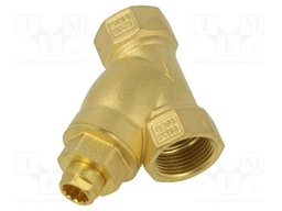 Y-strainer; max.16bar; brass; Filter: magnetic,mesh; 400um; 5000Gs