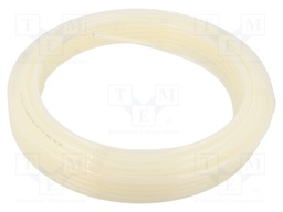Pneumatic tubing; 6bar; L: 25m; polyetylene; white