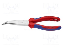 Pliers; cutting,half-rounded nose,universal; 200mm