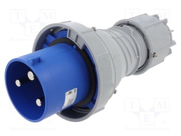Connector: AC supply 3-phase; plug; male; 125A; 230VAC; IEC 60309