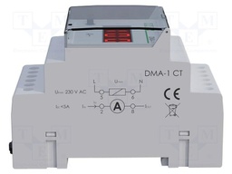 Ammeter; digital,mounting; Meas.accur: ±1%; Network: single-phase