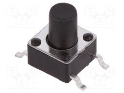 Microswitch TACT; SPST-NO; Pos: 2; 0.05A/12VDC; SMT; none; 1.6N