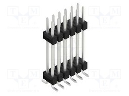 Connector: pin strips; pin header; male; PIN: 12; 2.54mm; SMT; 2x6