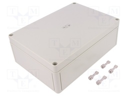 Enclosure: multipurpose; X: 180mm; Y: 254mm; Z: 90mm; TK PS; grey