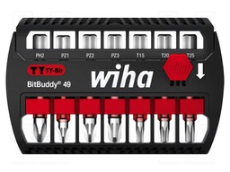 Screwdriver bits; Pcs: 7; Package: plastic case; 49mm