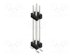 Connector: pin strips; pin header; male; PIN: 4; 2.54mm; SMT; 2x2