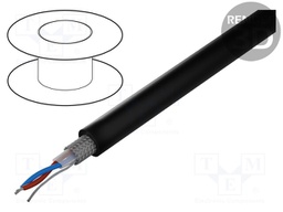 Wire: DMX; Core: stranded; 2x0,35mm2; Ø6.3mm; 110Ω; -30÷70°C
