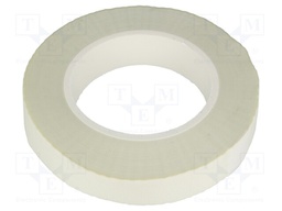 Tape: insulation; W: 25mm; L: 50m; D: 0.165mm; white; silicone; 5%