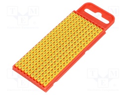 Markers for cables and wires; Label symbol: D; 2÷2.8mm; yellow