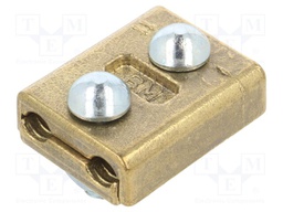 Brass; 70mm2; none; screw terminal; for cable; straight; Mat: brass