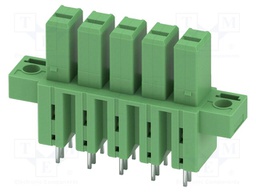 PCB headers, nominal cross section: 6 mm?, color: green, nom