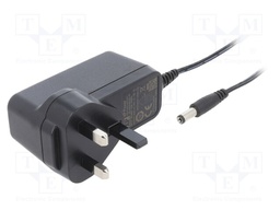 Power supply: switched-mode; voltage source; 24VDC; 1A; 24W; plug