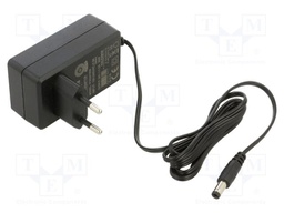 Power supply: switching; mains,plug; 24VDC; 1.5A; 36W; Plug: EU