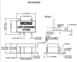 DC-DC CONVERTER, 5V, 0.2A, 1W