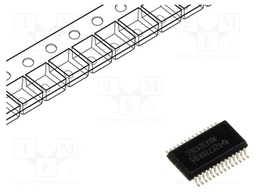IC: interface; receiver,line driver; RS232; 500kbps; SSOP28