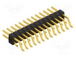 Connector: pin strips; pin header; male; PIN: 26; 2.54mm; SMT; 2x13