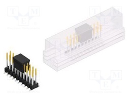 Connector: pin strips; pin header; male; PIN: 20; 2.54mm; SMT; 2x10