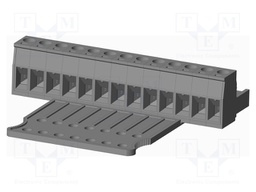 Connector: pluggable terminal block; plug; female; straight; grey