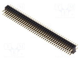 Pin header; pin strips; male; PIN: 80; straight; 1.27mm; THT; 2x40