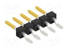 Connector: pin strips; pin header; male; PIN: 5; 2.54mm; SMT; 1x5