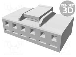 Connector: wire-wire/PCB; plug; female; straight; w/o contacts