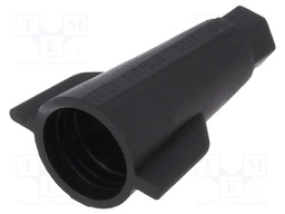 Close end; 1÷6mm2; 400V; 41A; screwed; black; -25÷125°C