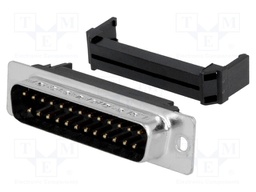 D-Sub; PIN: 25; plug; DFR; male; IDC; for ribbon cable; gold flash