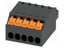 PCB connector, nominal cross section: 1.5 mm2, color: black,
