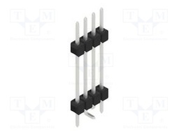 Connector: pin strips; pin header; male; PIN: 4; 2.54mm; SMT; 1x4