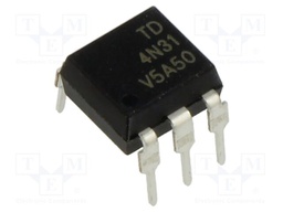 Optocoupler; THT; Ch: 1; OUT: Darlington; 5kV; DIP6; Colour: black