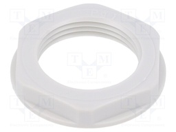 Nut; PG16; polystyrene; 30mm; light grey; -20÷70°C; Thread: PG