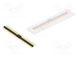 Connector: pin strips; pin header; male; PIN: 31; 2.54mm; SMT; 1x31