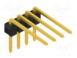 Connector: pin strips; pin header; male; PIN: 4; 2.54mm; THT; 1x4