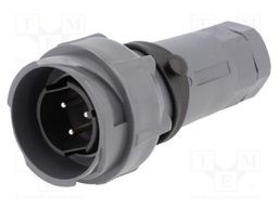 Connector: circular; plug; male; PIN: 3; bayonet,external bayonet