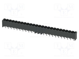 PCB headers, nominal cross section: 2.5 mm2, color: black, n
