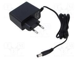 Power supply: switching; mains,plug-in; 12VDC; 500mA; 6W; 79%