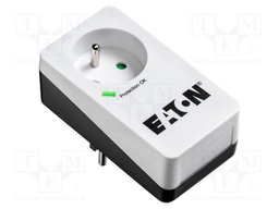 Plug socket strip: protective; Sockets: 1; 250VAC; 16A; IP20