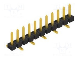 Connector: pin strips; pin header; male; PIN: 11; 2.54mm; SMT; 1x11