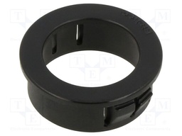 Grommet; Ømount.hole: 27.8mm; Øhole: 20.6mm; black; UL94V-2