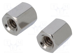 Set of nuts for D-Sub; UNC4-40; 6mm