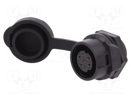 Socket; Connector: circular; size 16; 02; female; PIN: 7; for latch